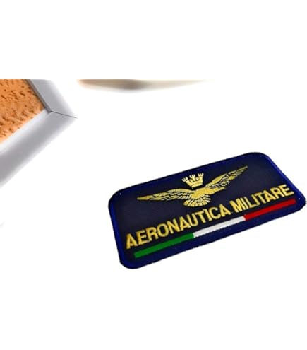 Patch Brodé Aéronautique Militaire Italien 9x8 Cm | Thermocollant Ou à Coudre