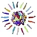 Mudder 100 Pieces Ribbon Hair Ties Ponytail Holder Hair Bands Elastic Hair Accessories, Assorted Colors