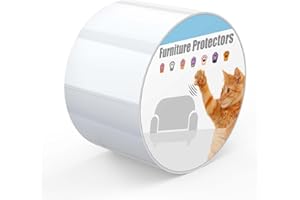 QIANSHOUYAN Protector de Muebles Gatos, 6CM * 10M Adhesivo Protector Sofa Gatos Arañazo,Pegatina Protectora Transparente Fácil de Instalar para Proteger Puerta Mesa Armario
