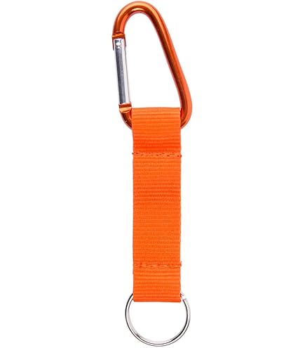 Sleutelkoord Kort koord karabijnhaak en sleutelring Sleutelhanger rood met metalen karabijnhaak Lanyard sleutelkoord met karabijnhaak