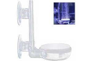 QIWENR Accessori per Pompe ad Aria per acquari Pietra porosa per Acquario,Silenzioso Super-Alto Diffusore per Foglie di Ossigeno Sciogliute Super Piccole Bolle per Acquario e Idroponico(35MM)