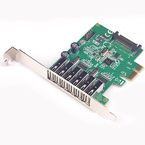 USB 2.0 PCI-Express card (6 external Ports and 2 internal Ports) with SATA power connector - 2