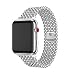 Produktbild bingT Edelstahl Ersatz für iWatch Armband, 40mm 38mm Watch Band echt Uhrenarmband, Männer Uhrenarmband, iWatch Ersatzband für Apple Watch Series 4 Series 3 Series 2 Series1 (Silber)