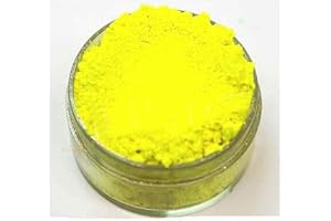 KandyDip Effektpigment NEON GELB Yellow Flourescent FLUORESZIEREND Farbpulver Pigment für Epoxidharz Autolack Sprühfolie Pigmente Aquarell Seife Powder (5 Gramm)