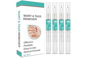 BOBIHONEY 4 pcs* 3ml Boligrafo contra las verrugas,Boligrafo contra las verrugas en los pies, manos, brazos, piernas y cuerpo, Lápiz antiverrugas,higiénica y segura