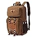 Price comparison product image Handbag - Kaukko Classic Canvas Vintage Fashion Unisex Rucksack Laptop(14") Backpack Handbag For School Camping Travel Fits Acer Aspire/MacBook/Chromebook/Surface Pro/iPad/Google/Samsung Galaxy, Khaki