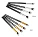 Demarkt Pro Comesitcs Brushes Eyeshadow Foundation Blending Brush Set Soft Synthetic Makeup Brushes 4Pcs