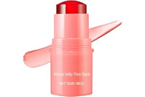 WANWEN Milk Jelly Tint, Milk Cooling Water Jelly Tint, Makeup Lip Tint, Jelly Blush Stick, Sheer Lip & Cheek Stain Solid Moisturizer Stick, Buildable Watercolor Finish (Pink)