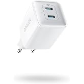 Anker 521 Nano Pro Şarj Cihazı, Kompakt, 40W, PowerIQ 3.0 &Ccedil;ift Portlu USB-C G&uuml;&ccedil; Adapt&ouml;r&uuml;, Beyaz - A2038
