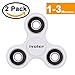Produktbild [2 Stücke] iVoler Fidget Toys Hand Tri Spinner Finger Spielzeug Ultra Durable Ultra Schnelle Fidget Spinner Hand Toy mit Hybrid-Keramik Lager - Perfekt für ADD, ADHD, Entlastet, Autismus und Angst und Entspannung für Kinder und Erwachsene (Weiß)