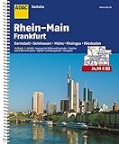  ADAC Stadtatlas Rhein-Main/Frankfurt 1:20 000: mit Darmstadt, Gelnhausen, Mainz, Rheingau, Wiesbaden (ADAC Stadtatlanten 1:20.000)