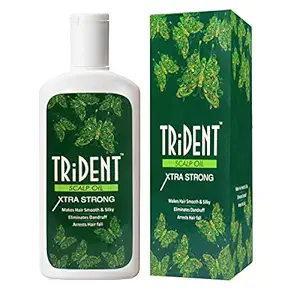 TRIDENT SCALP OIL XTRA STRONG Hair Oil For Men & Women for Boosting Hair Growth Lightweight & Non Sticky Strengthens Hair and Nourishes Scalp [140Ml]