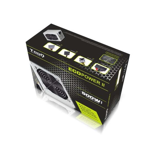 Tooq TQEP-500SSE - Fuente de Alimentacion Ecopower II de 500W con PFC Activo, Ventilador silencioso de 120mm con Control… - Image 5