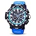Produktbild OdeJoy Männer Uhr LED Wasserdicht Sport Uhren Schock Digital Elektronisch Armbanduhren Militär Outdoor Uhren Bewegung Uhr Digitaluhren Jungen Armbanduhr Chronograph (Blau,1 PC)