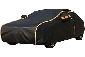 ANSIXEAY Car Cover for Peugeot 206,Car Cover Includes（Car Cover X1 Storage Bag X1 Combination Lock X1 Windbreaker X1）,With Reflective Strip
