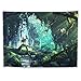 Produktbild JackGo7 Prinzessin Mononoke Wandteppich, Wandbehang für Sofa, Tisch, Bett, Wandbild, Stranddecke, Wohnheim, Zimmer, Dekoration, Geschenk, 60X45inch/150x113cm