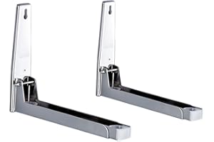 ‎GUTSBOX Mikrowellenhalterung, Faltbare Mikrowellenhalter für Mikrowelle, bis 40 KG BELASTBAR, Silber