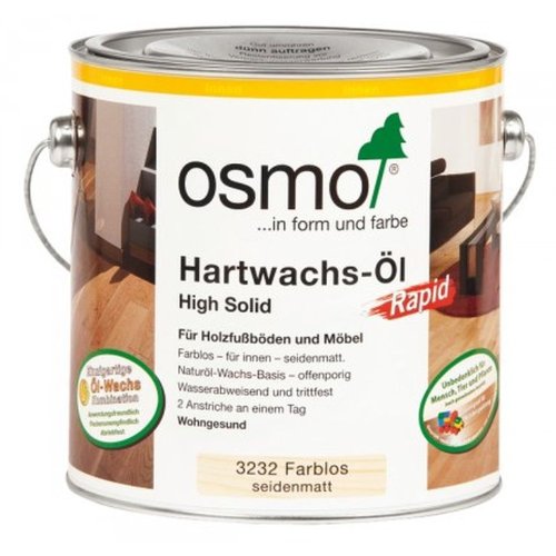 Preisvergleich Produktbild Osmo Hartwachs-Öl RAPID 3232 Farblos seidenmatt 0,75 Liter
