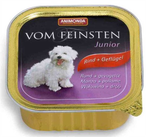 Preisvergleich Produktbild 22 x Animonda vom Feinsten Junior Rind & Geflügel 150g