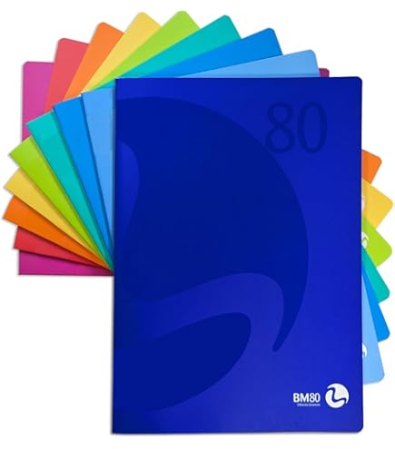 Quaderni BM BeMore A4 - Confezione Da 12 Pezzi, Quadretti 5mm, Carta 100 G/mq, Colorati - Foto 5