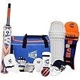 CW SCOREMASTER Cricket Kit Full Kit Club Coach Kit Cricket Training Kit Sports Gears Full Cricket Accessories Cricket Kit All Things Kit Durable Wheel Bag Kit for Kids Junior Size 3
