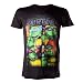 Produktbild Retro Turtles T-Shirt - Teenage Mutant Ninja Turtles Comic TV Poster Shirt - M