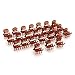 FACILLA® Women Girls Hair Mini Claw Clip Jaw Clamp Hairpin Summer Tiara Brown 24pcs