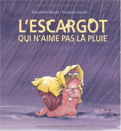 l'escargot qui n'aime pas la pluie