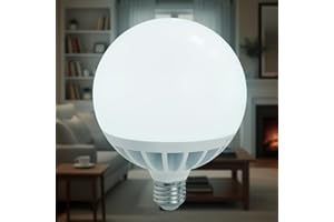 LED ATOMANT Bombilla LED E27 G120 Potentisima 25W. Color Blanco Frio (6500K). Globo de 2450 Lumenes. 330 Grados Apertura.