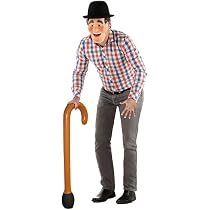 Bastone Da Passeggio Gonfiabile 90 Cm - Gadget Divertente Per Feste E Costumi, Colore Marrone - 3