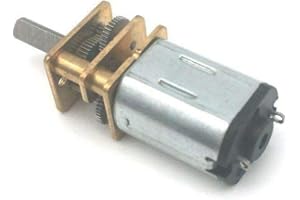 DTMENG Moteur électrique DC12V 200RPM mini moteur à engrenage miniature DC Moteur à vitesse faible vitesse Moteur Metal Gear Moteur avec moteurs Dents motoréducteur à vis sans fin