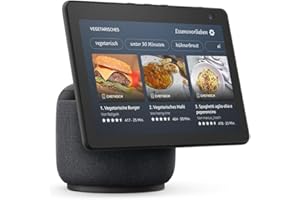 AMAZON Echo Show 10 (Neueste Generation) | Hochauflösendes Smart Display mit Bewegungsfunktion und Alexa | Anthrazit