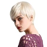 El cabello está hecho con una mezcla del mejor cabello humano y mejorado con una innovadora fibra de alto calor, que ofrece lo mejor de los mundos de cabello sintético y humano.