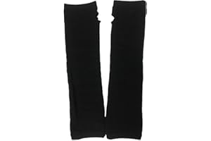 Black Sugar Coppia guanto singolo lungo in lana estensibile a righe Punk gotico Punk nero caldo polsino senza dita