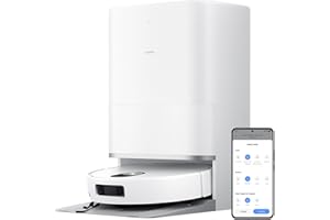 XIAOMI Robot Vacuum 5 - Succión de 20 000 Pa, Navegación láser dToF, Diseño Delgado de 8,8 cm, Brazos robóticos duales, Autolimpieza a 80 °C, Sistema antienredos para una Limpieza de máxima precisión