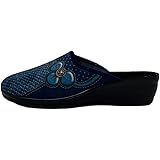 inblu Pantofole Donna Fantasia Fiore E Pois, Ciabatte Invernali Flessibili E Leggere, Plantare in Pelle Imbottito, 35/41