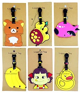 Laxmi Collection Perpetual Bliss Plastic Fancy Luggage Tag - Pack of 6