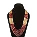 DCA Gold & Maroon Glass Women Necklace RS.244.00