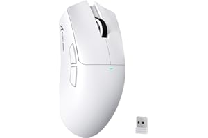 ATTACK SHARK X11SE Souris de Jeu sans Fil, Ultra-légère, 63g, avec Capteur PixArt PAW3311, 22000 PPP, Trimode BT/2,4GHz/Filaire, 1000 Hz, Batterie 300 mAh, Double Pilote, pour PC/Mac (Blanche)