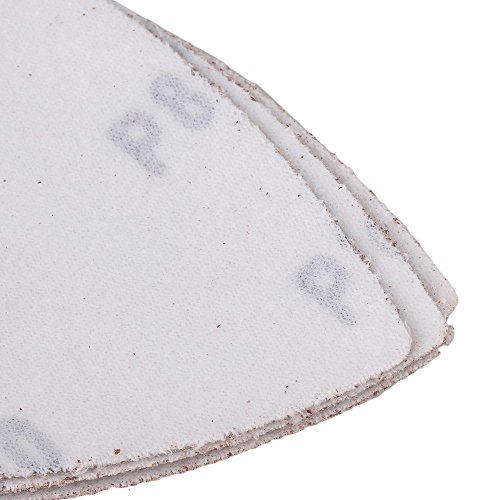 cnbtr 80 mm Dia Braun-Aluminiumoxid Schleifmittel 60/80/120/180/240 # Dreieckschleifpapier Bogen 100 Stück - 4