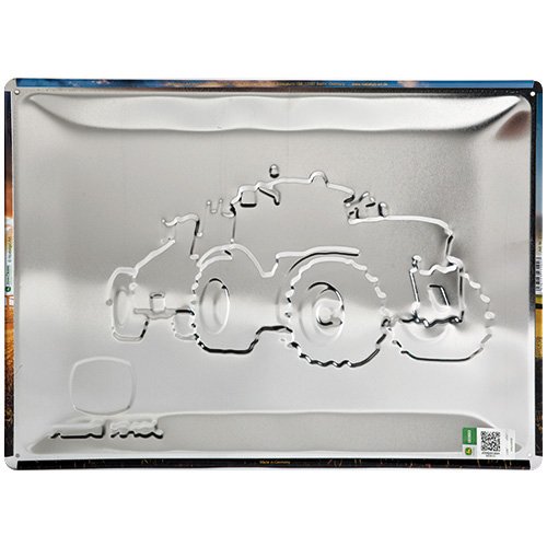 Nostalgic-Art 23190 John Deere Photo Modell 6150 R, Blechschild, 30 x 40 cm - 2