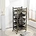 Produktbild DANTB Salon Spa Golden Retro Friseur Trolley 5 Tiers Lagerung Cart Färbung Salon Friseur Halter Mit 5 Schubladen Für Werkzeug,B