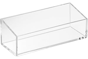 INTERDESIGN iDesign Organizador de maquillaje, organizador de cosméticos pequeño de plástico libre de BPA, caja para maquillaje, esmaltes de uñas y otros productos, transparente