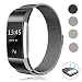 Produktbild Sun studio Fitbit Charge 2 Armband, Milanese Fitbit Charge 2 Ersatzarmband Edelstahl Fitbit Armbänder Charge 2 mit Magnet-Verschluss Armband für Fitbit Charge  (5.5"-8.5", Schwarz)