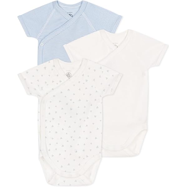 Baby Bodysuits Long Sleeve Body Bebé Petit Bateau Pack Manga