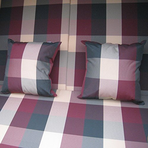 Zweisitzer Strandkorb mit klappbarer Rückenlehne für 2 Personen 118 x 80 x 160 cm (Grau) - 9