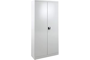 ADB Bad produits de ménage Armoire/Armoire/Armoire/Armoire multi-usage/métal/acier universel Balais Armoire/Armoire vestiaire, 80 x 37 x 179 cm, Très résistant, verrouillable