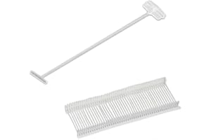 YEWSEAS 5000PCS Länge 50mm Etikettierpistole Heftfäden, Tags for Tagging Weiße Fäden Paddelfäden Für Etikettierpistole Fadenpistole Anhänger Schilder Etikettierung Von Kleidung Und Textil Karton Etiketten