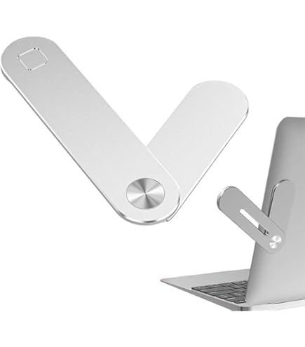 Support Téléphone Portable Ordinateur Avec Clip Latéral, Support De Téléphone Magnétique Double écran, Moniteur Ordinateur Portable