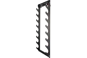 Dfdvye Porte - épée Katana Wall Rack - 8 couches Samurai Sword présentoir Wand Wakizashi tanto Wall Rack porte - épée présentoir porte - épée